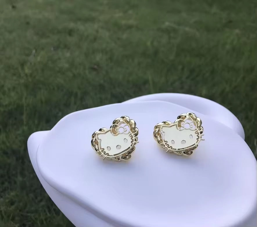 HK Heart Earrings