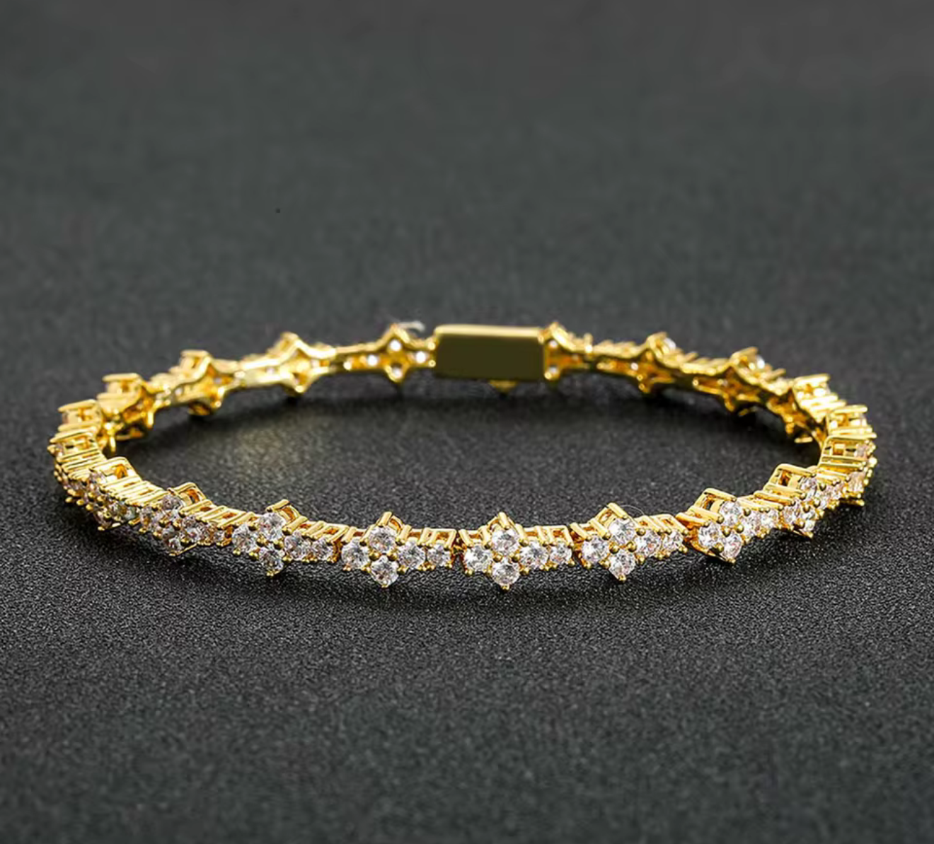 DAINTY DMND CROSS BRACELET