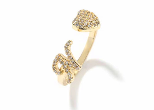 Love Me Initial Ring